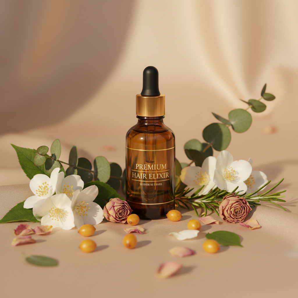 Huile Capillaire Essentielle – Ingrédients Botaniques